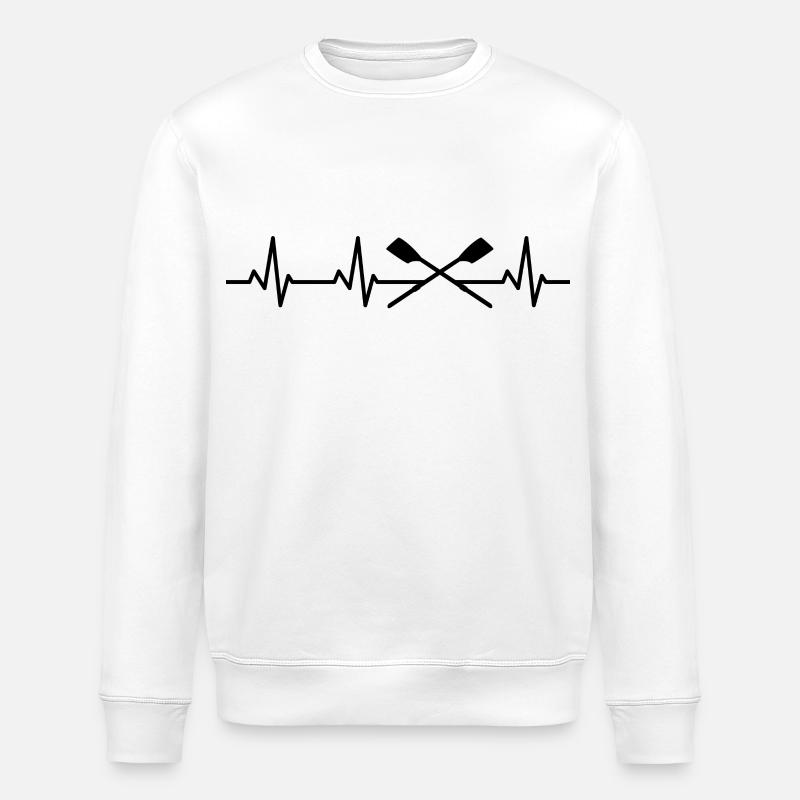 Ruder Herzlinie - Stanley/Stella Unisex Bio-Sweatshirt ROLLER - Weiß