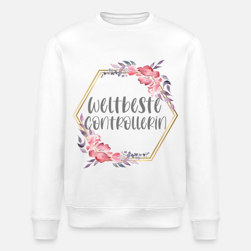 Controllerin Controlling Beruf Geschenk - Stanley/Stella Unisex Bio-Sweatshirt ROLLER - Weiß