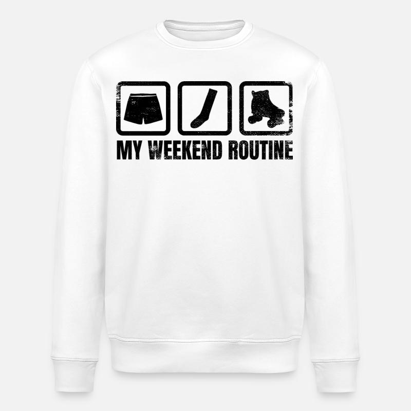 Roller Skating Weekend - Stanley/Stella ROLLER Unisex Organic Sweatshirt - white