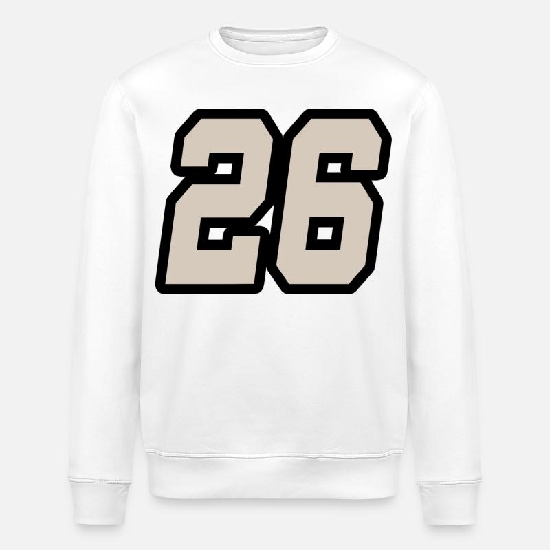 Nummer sechsundzwanzig 26 - Stanley/Stella Unisex Bio-Sweatshirt ROLLER - Weiß