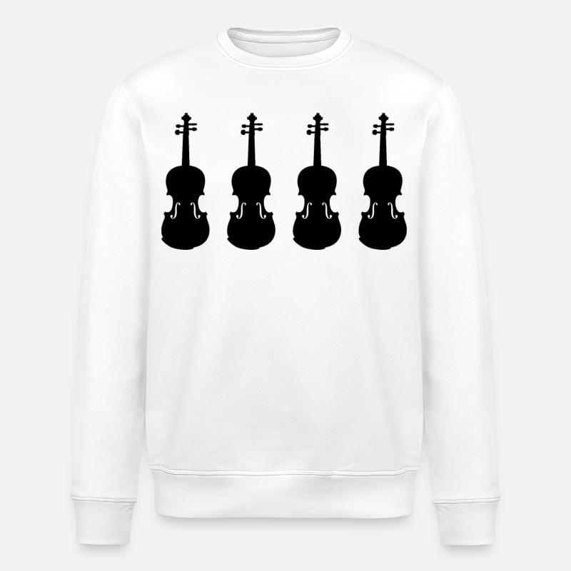 Violons - Sweat bio ROLLER Stanley/Stella Unisexe - blanc