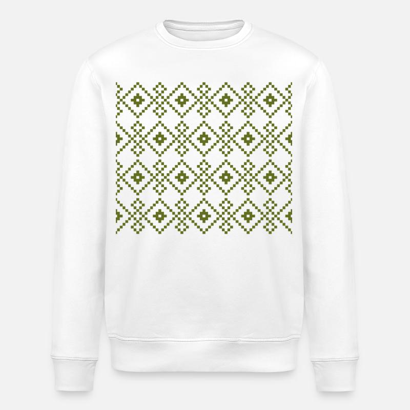 Pull uni de Noël (vert) - Sweat bio ROLLER Stanley/Stella Unisexe - blanc