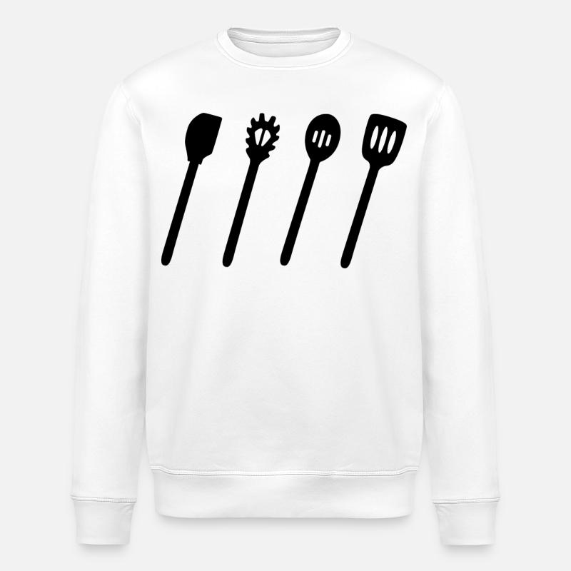 Kochlöffel Set - Stanley/Stella Unisex Bio-Sweatshirt ROLLER - Weiß