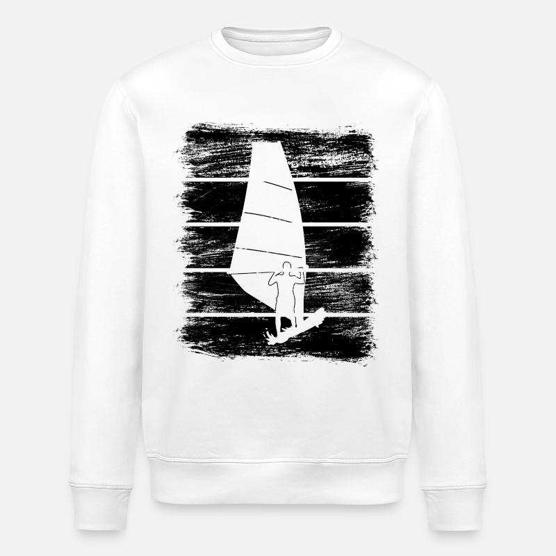 Windsurfen - Stanley/Stella Unisex Bio-Sweatshirt ROLLER - Weiß