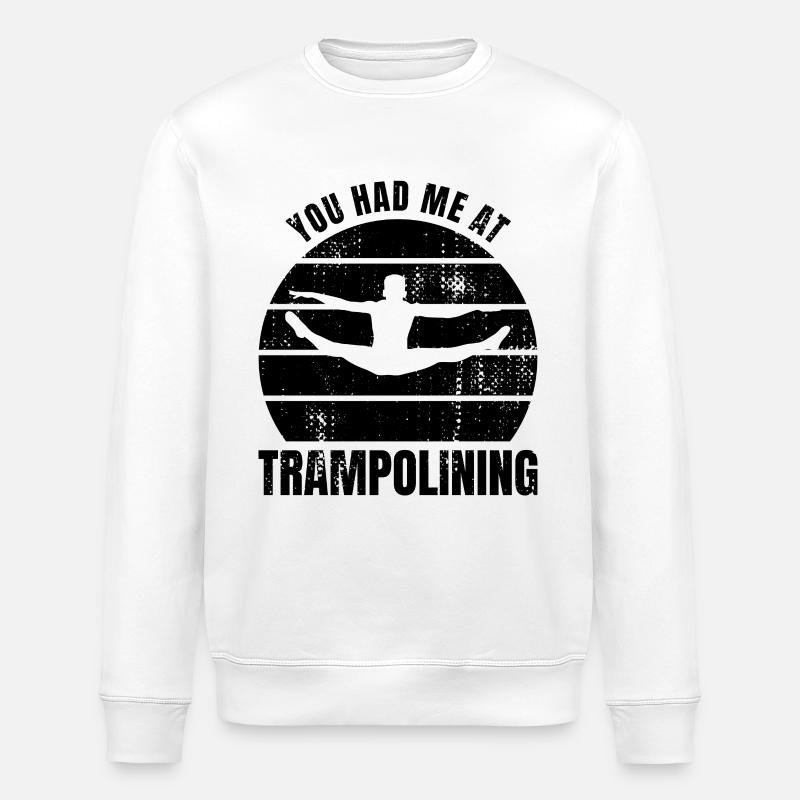Dicton sur le trampoline - Sweat bio ROLLER Stanley/Stella Unisexe - blanc