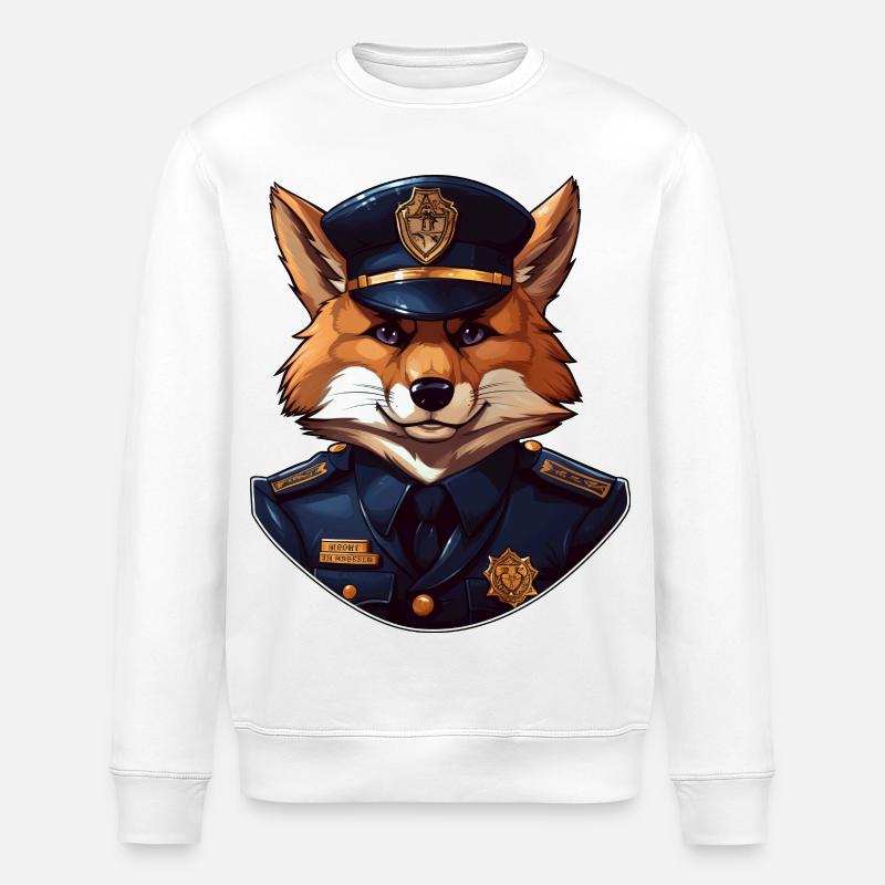 Polizei Fuchs - Stanley/Stella Unisex Bio-Sweatshirt ROLLER - Weiß