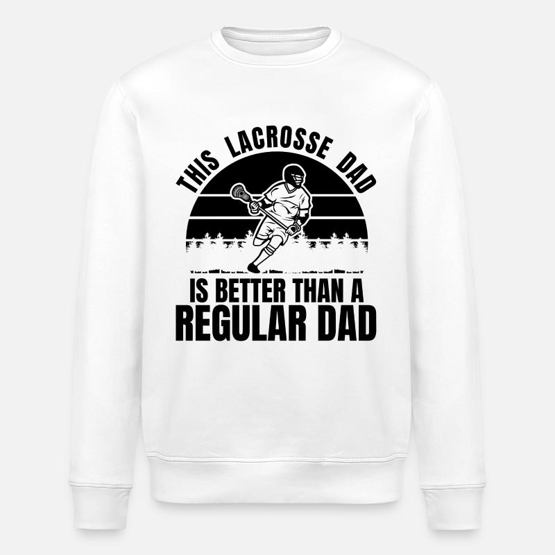 Lacrosse Papa - Stanley/Stella Unisex Bio-Sweatshirt ROLLER - Weiß