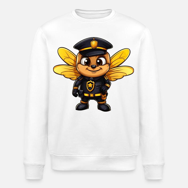 Polizei Biene - Stanley/Stella Unisex Bio-Sweatshirt ROLLER - Weiß