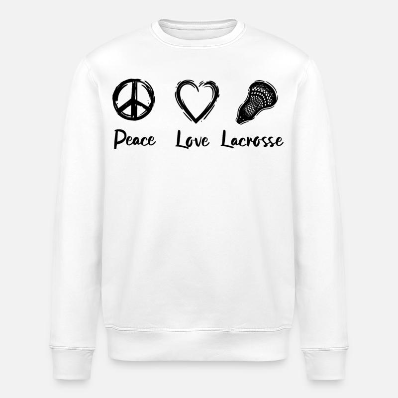 Lacrosse Routine - Stanley/Stella ROLLER Unisex Organic Sweatshirt - white