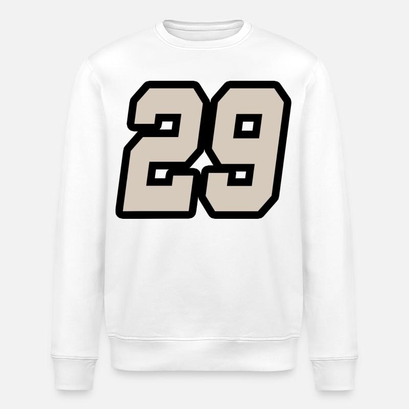 NUMMER NEUNUNDZWANZIG 29 - Stanley/Stella Unisex Bio-Sweatshirt ROLLER - Weiß
