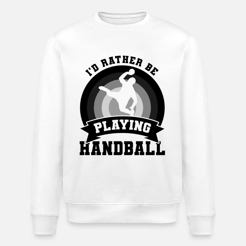 Handballer Witz - Stanley/Stella Unisex Bio-Sweatshirt ROLLER - Weiß