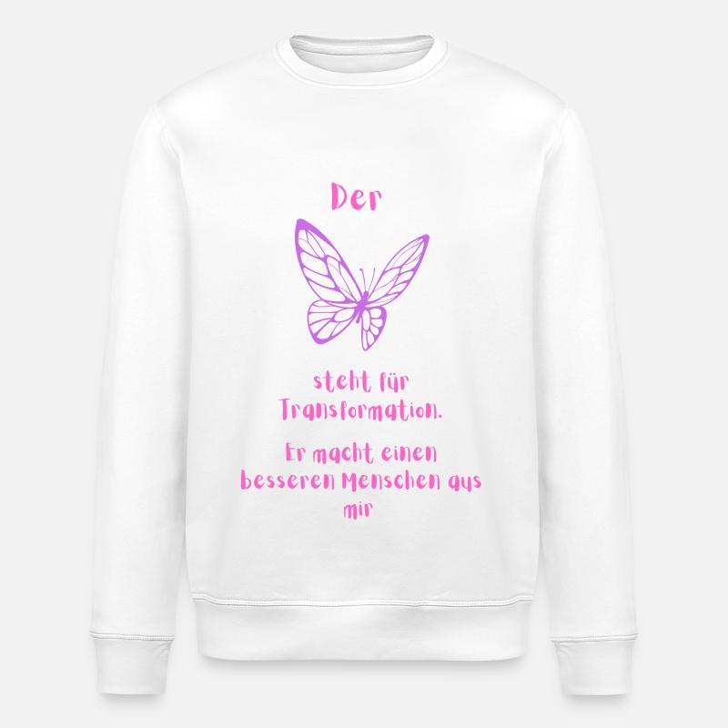 Transformation pink - Stanley/Stella Unisex Bio-Sweatshirt ROLLER - Weiß