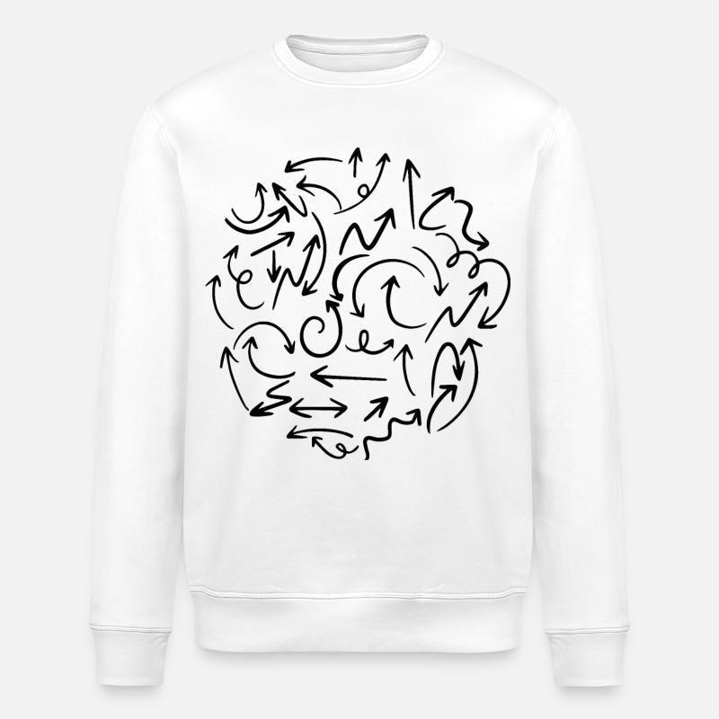 Il m’a demandé mon chemin - Sweat bio ROLLER Stanley/Stella Unisexe - blanc