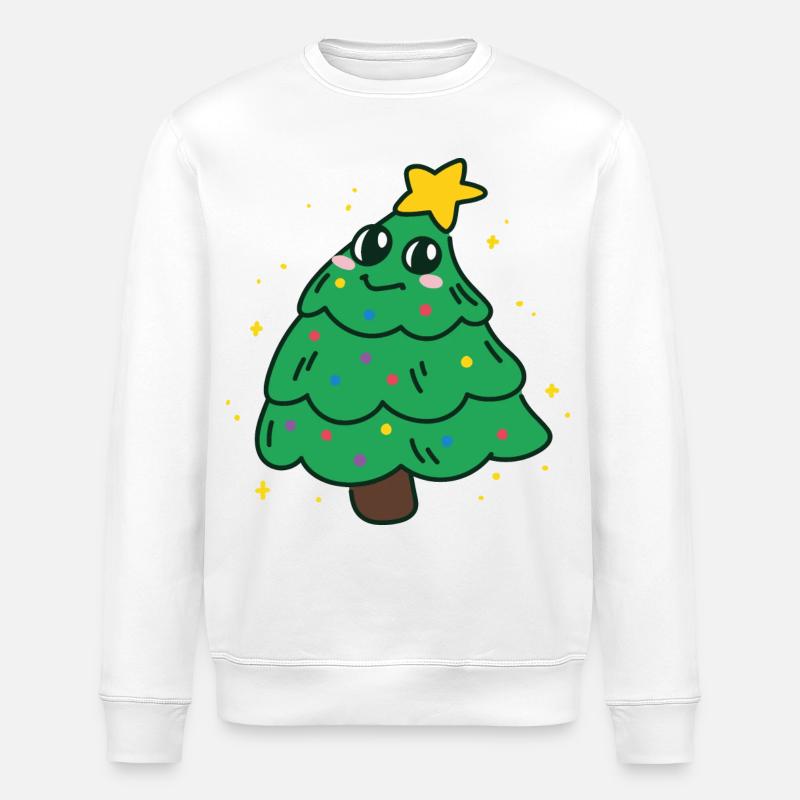 christmas tree - Sweat bio ROLLER Stanley/Stella Unisexe - blanc