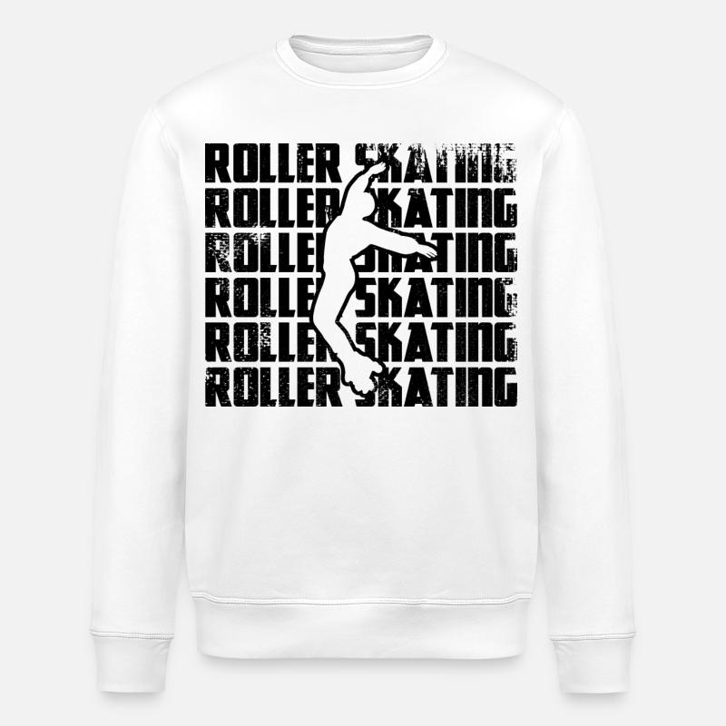 Roller skating - Stanley/Stella ROLLER Unisex Organic Sweatshirt - white