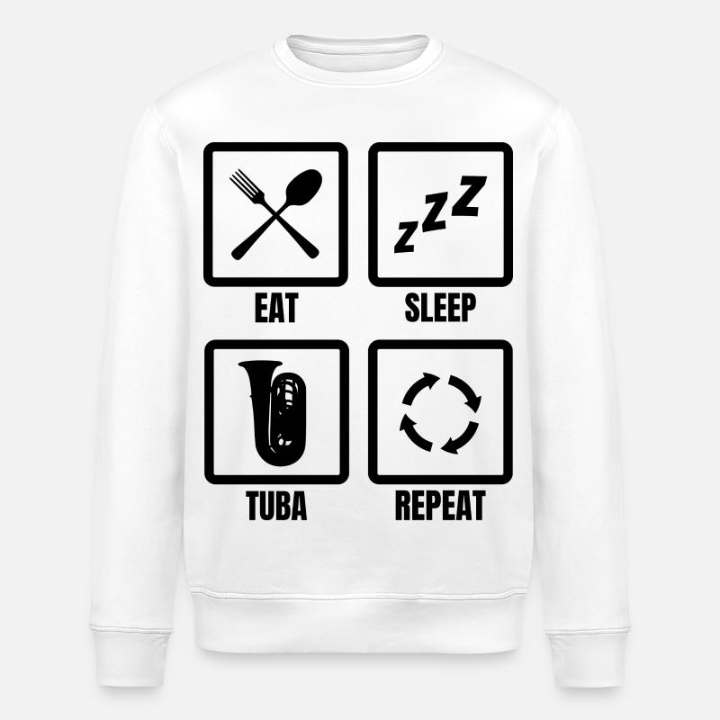 Tuba Zeitplan - Stanley/Stella Unisex Bio-Sweatshirt ROLLER - Weiß