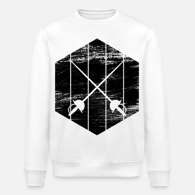 Fechtausrüstung - Stanley/Stella Unisex Bio-Sweatshirt ROLLER - Weiß