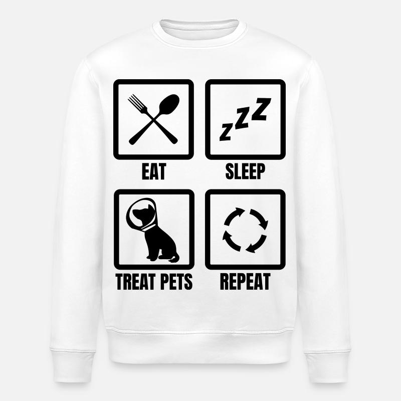 Routine vétérinaire - Sweat bio ROLLER Stanley/Stella Unisexe - blanc