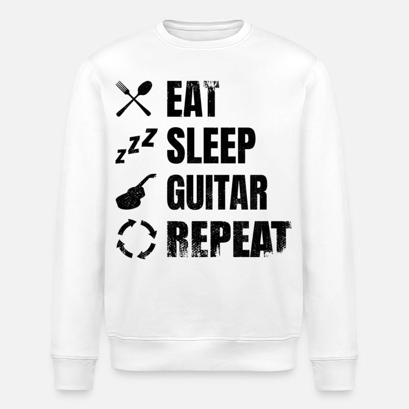 Routine quotidienne du guitariste - Sweat bio ROLLER Stanley/Stella Unisexe - blanc
