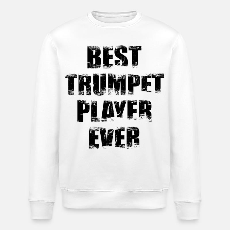 Best Trumpeter - Stanley/Stella ROLLER Unisex Organic Sweatshirt - white