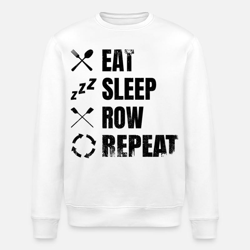 Rowing Procedure - Stanley/Stella ROLLER Unisex Organic Sweatshirt - white