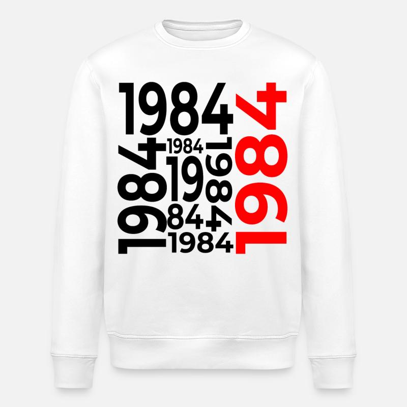 42e anniversaire 1984 - Sweat bio ROLLER Stanley/Stella Unisexe - blanc