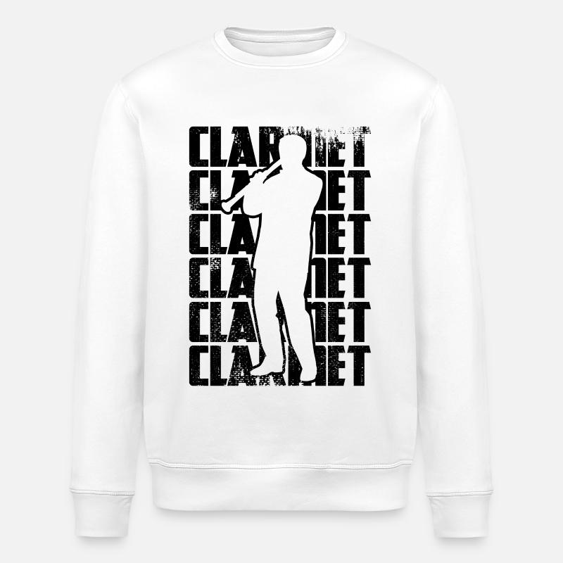 Klarinette - Stanley/Stella Unisex Bio-Sweatshirt ROLLER - Weiß