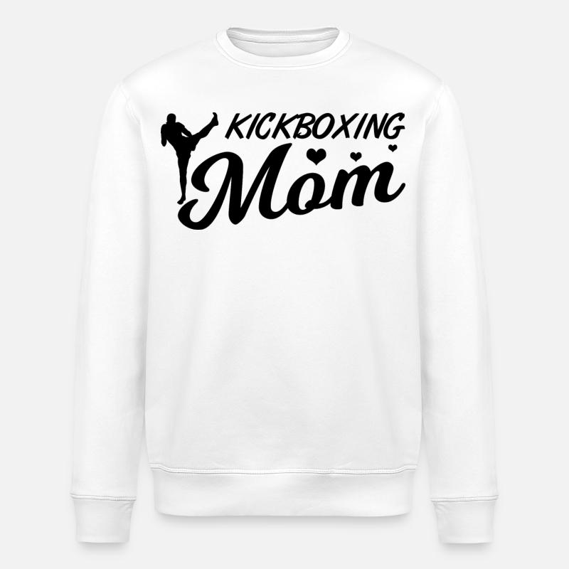 Maman kickboxeuse - Sweat bio ROLLER Stanley/Stella Unisexe - blanc