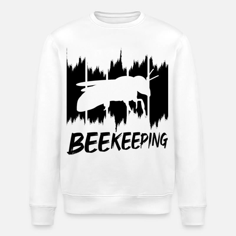 Bienenhaltung - Stanley/Stella Unisex Bio-Sweatshirt ROLLER - Weiß