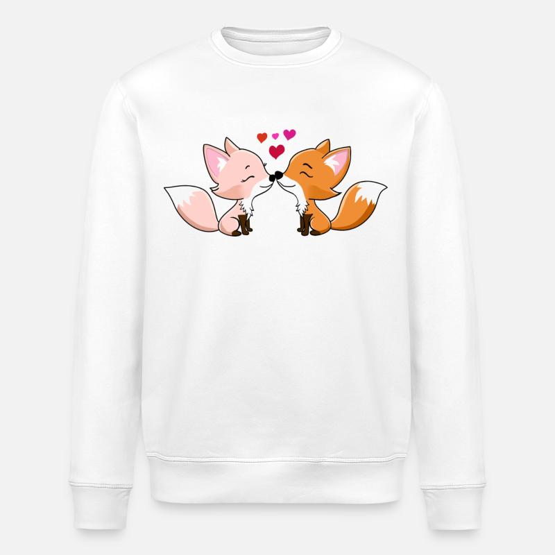 Fuchsverliebt - Stanley/Stella Unisex Bio-Sweatshirt ROLLER - Weiß