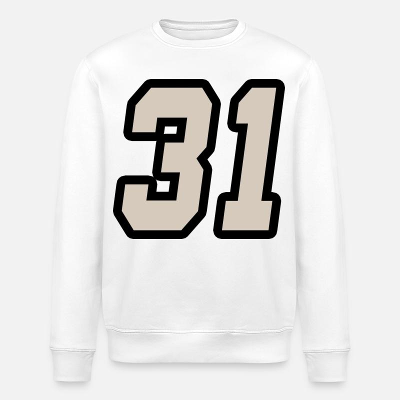Nummer einunddreißig 31 - Stanley/Stella Unisex Bio-Sweatshirt ROLLER - Weiß