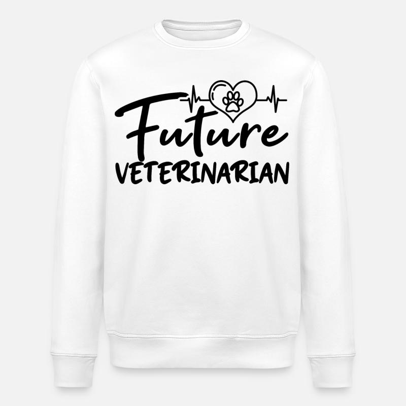 Futur vétérinaire - Sweat bio ROLLER Stanley/Stella Unisexe - blanc