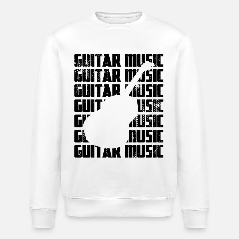 Gitarrenmusik - Stanley/Stella Unisex Bio-Sweatshirt ROLLER - Weiß