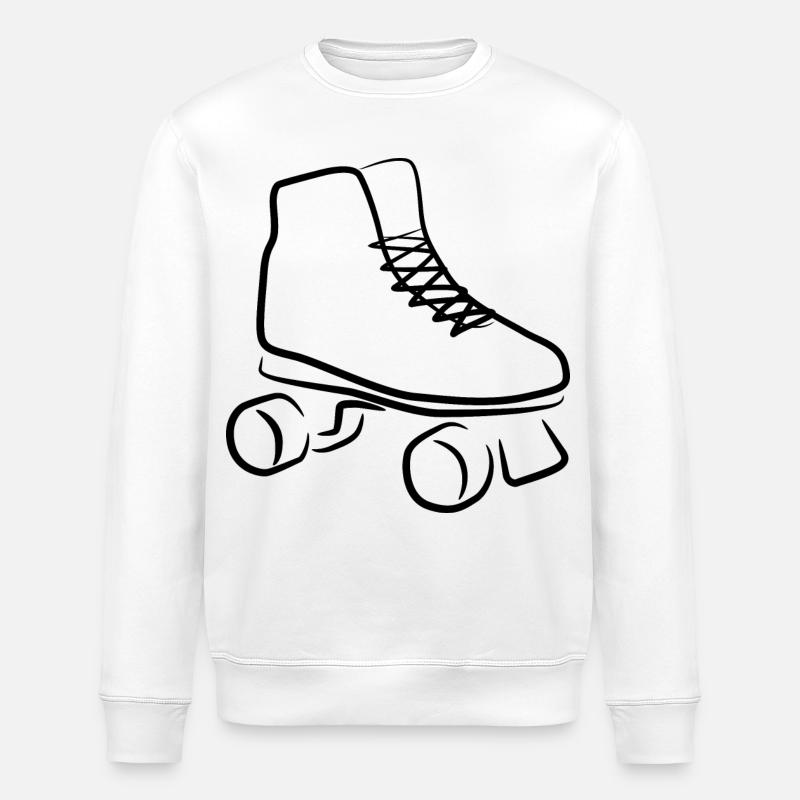 Rollschuhe Skizze - Stanley/Stella Unisex Bio-Sweatshirt ROLLER - Weiß