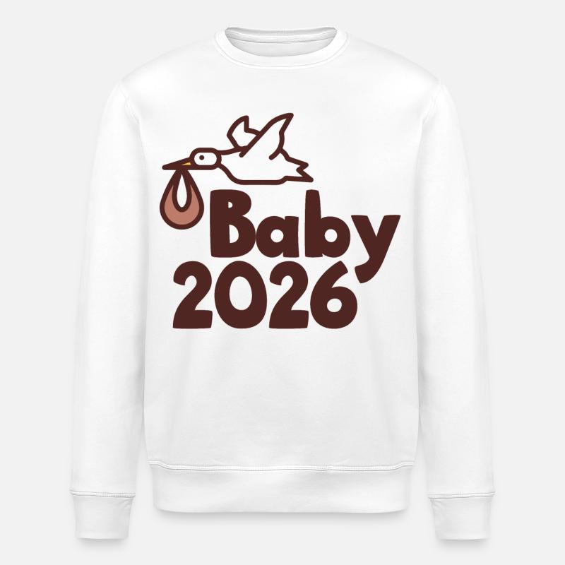Storch Baby 2026 - Stanley/Stella Unisex Bio-Sweatshirt ROLLER - Weiß
