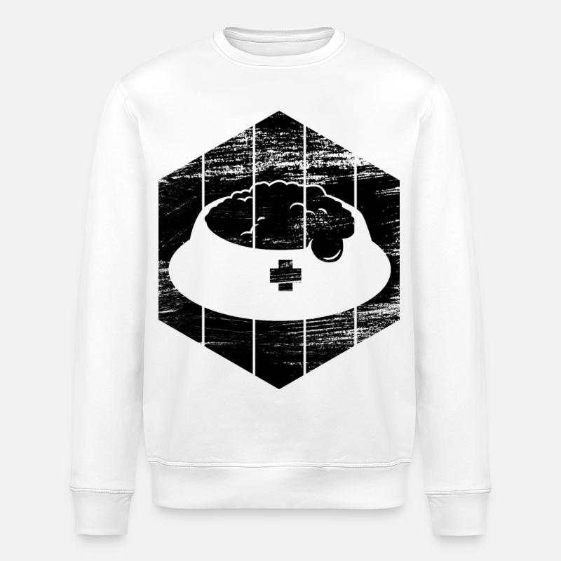 Heimtier - Stanley/Stella Unisex Bio-Sweatshirt ROLLER - Weiß