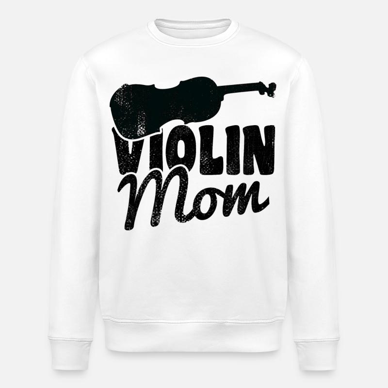 Violinistin Mutter - Stanley/Stella Unisex Bio-Sweatshirt ROLLER - Weiß