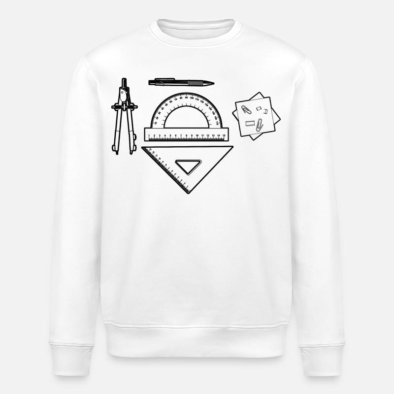 Graphique de dessinateur - Sweat bio ROLLER Stanley/Stella Unisexe - blanc