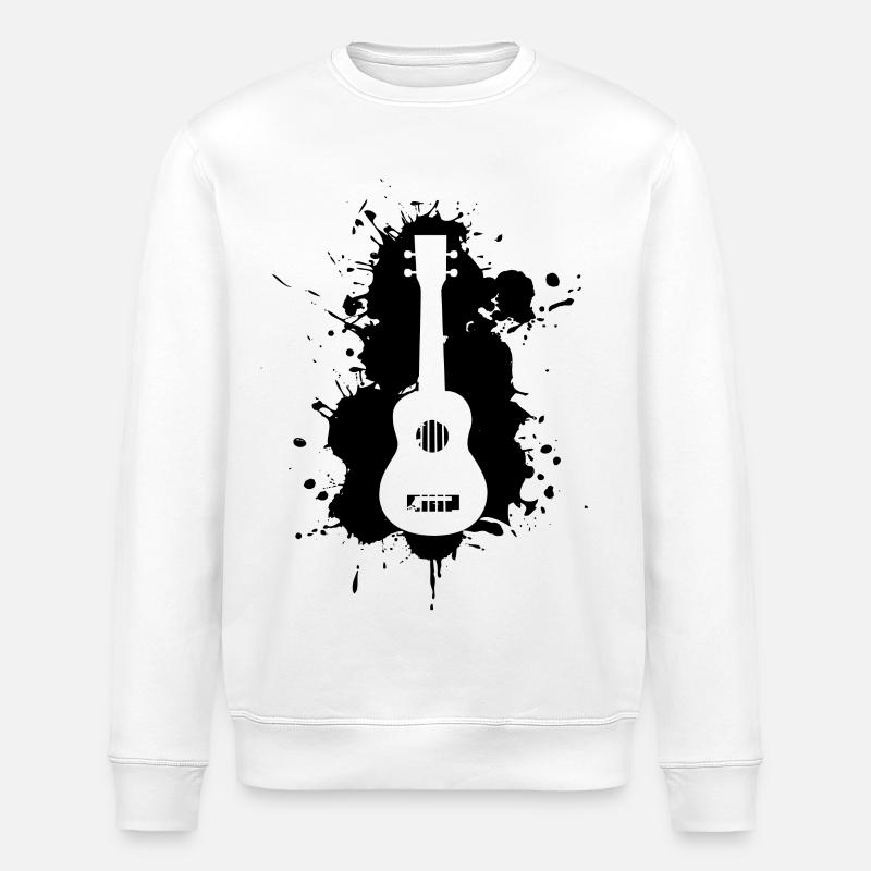 Ukulele - Stanley/Stella Unisex Bio-Sweatshirt ROLLER - Weiß