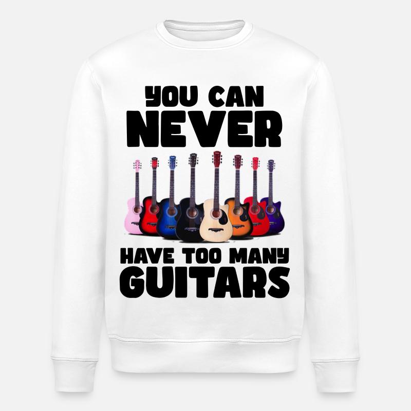 On n’a jamais trop de guitares # - Sweat bio ROLLER Stanley/Stella Unisexe - blanc
