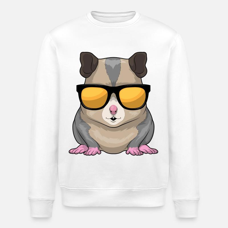 Lunettes de soleil Hamster - Sweat bio ROLLER Stanley/Stella Unisexe - blanc