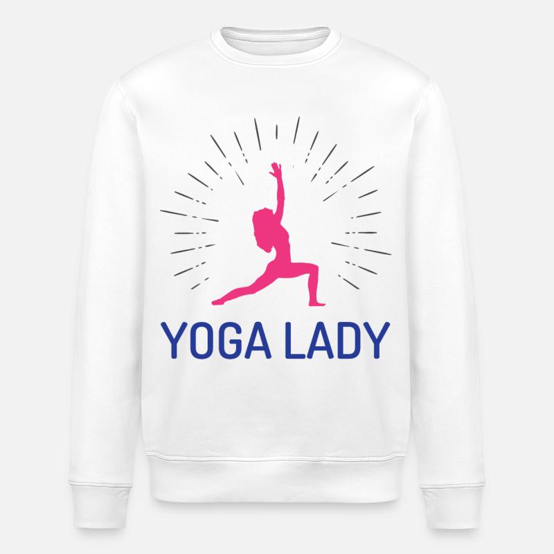 Yoga-Mädchen - Stanley/Stella Unisex Bio-Sweatshirt ROLLER - Weiß