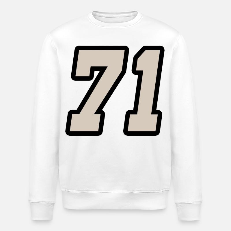 Nummer einundsiebzig 71 - Stanley/Stella Unisex Bio-Sweatshirt ROLLER - Weiß