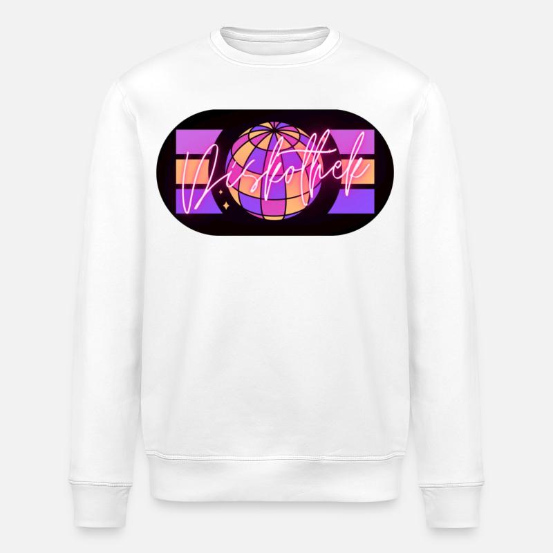 Discothèque - Sweat bio ROLLER Stanley/Stella Unisexe - blanc