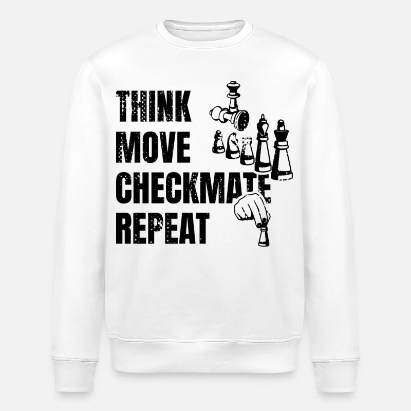 Citation drôle de joueur d’échecs - Sweat bio ROLLER Stanley/Stella Unisexe - blanc