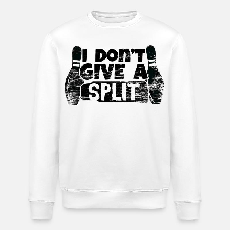 Drôle de dicton de bowling - Sweat bio ROLLER Stanley/Stella Unisexe - blanc