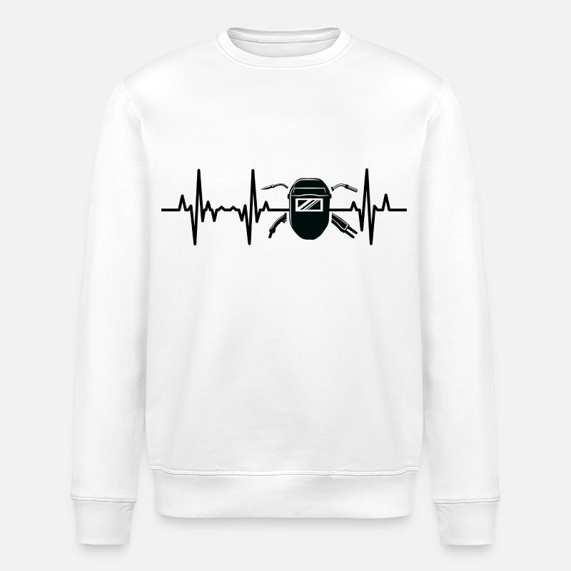 Welding machine ECG - Stanley/Stella ROLLER Unisex Organic Sweatshirt - white