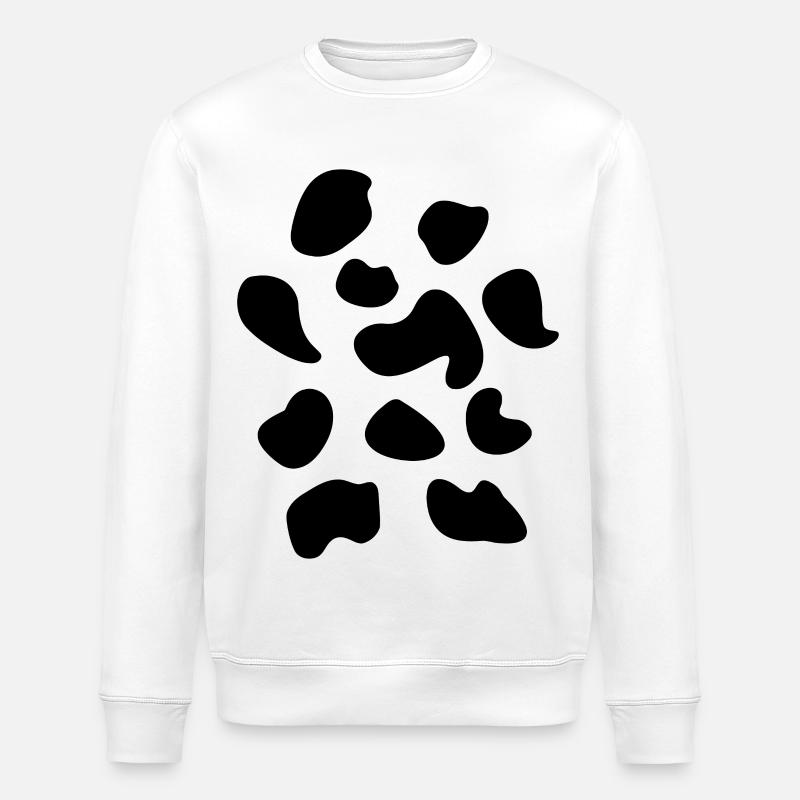 Kuh Kostüm - Stanley/Stella Unisex Bio-Sweatshirt ROLLER - Weiß