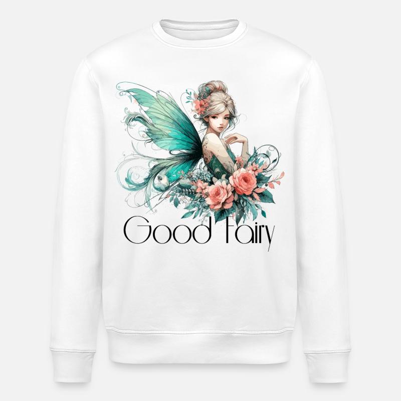 Gute Fee Geschenk - Stanley/Stella Unisex Bio-Sweatshirt ROLLER - Weiß