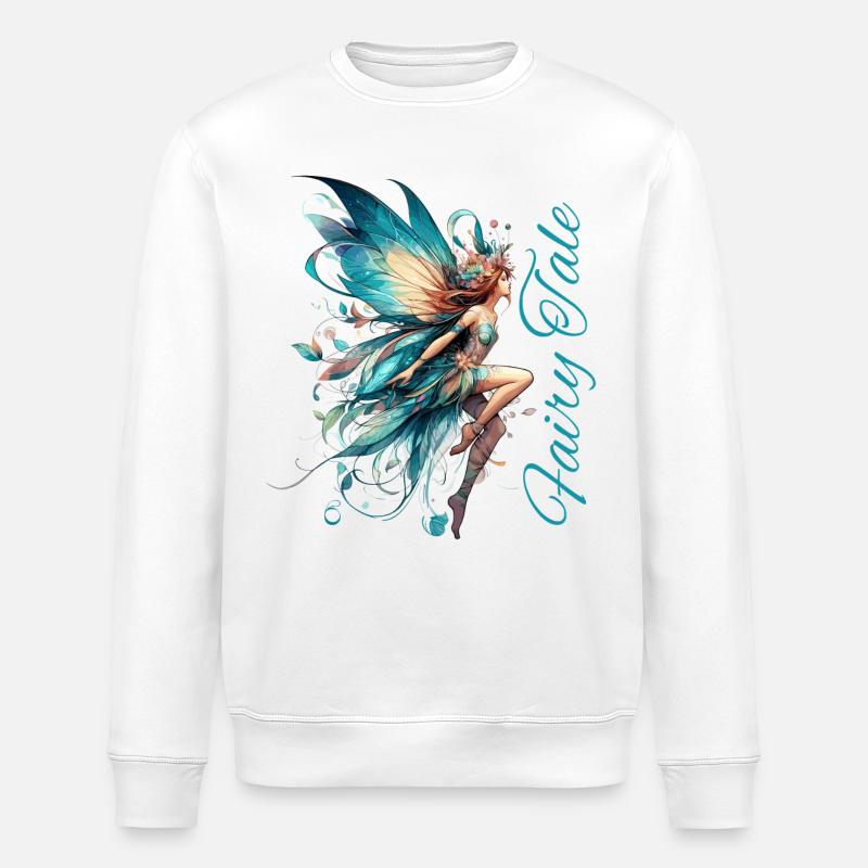 Cadeau de conte de fées - Sweat bio ROLLER Stanley/Stella Unisexe - blanc